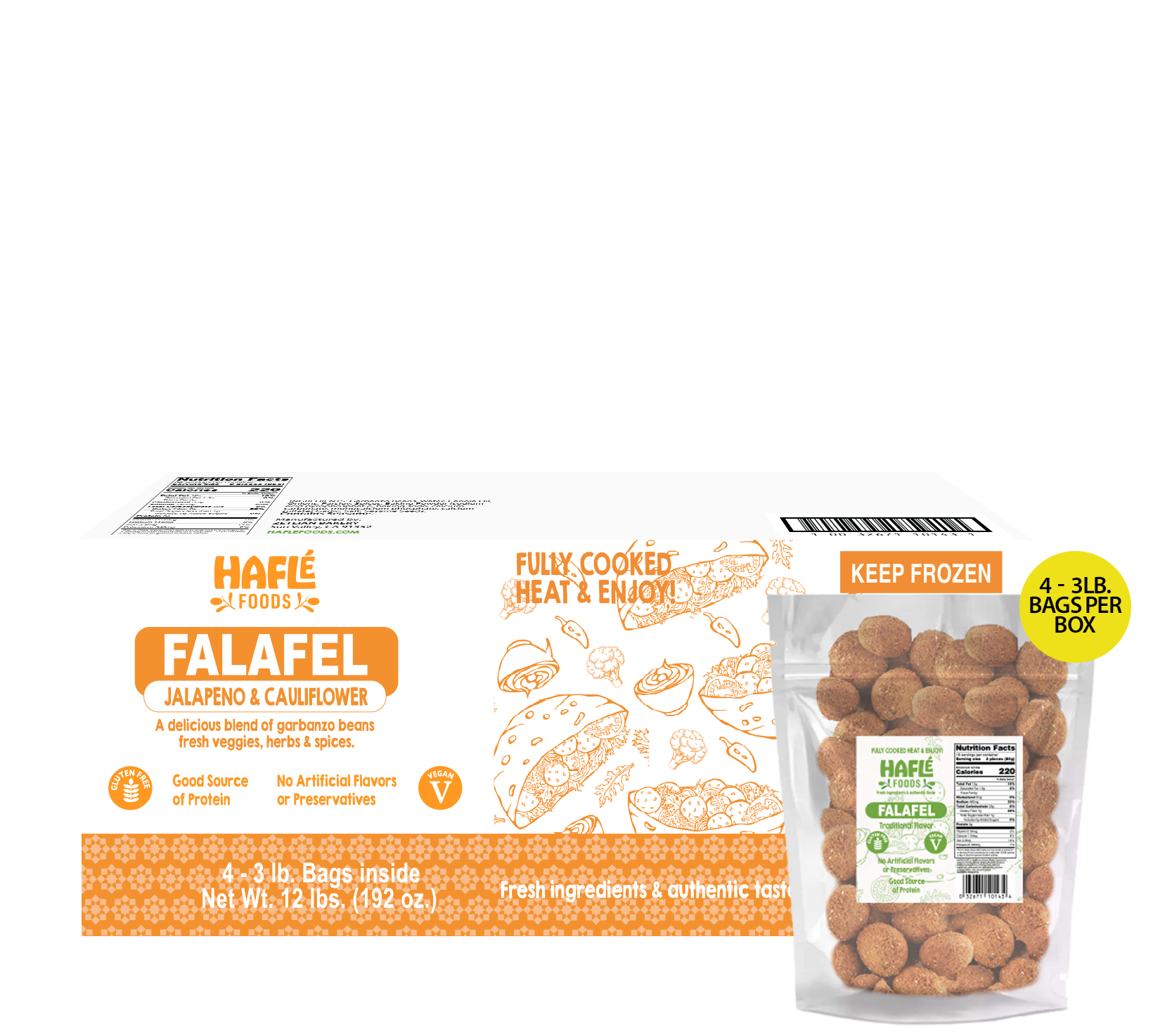 Jalapeno Cauliflower Fully Cooked Falafel