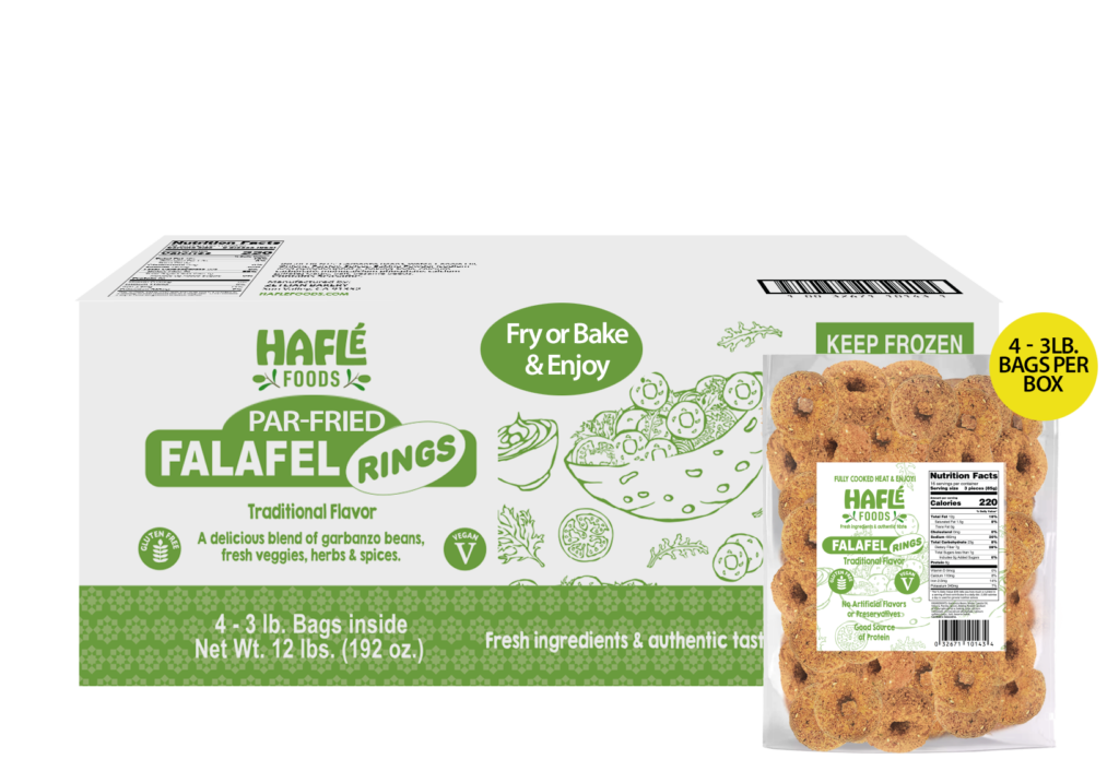 Par-Fried Falafel Rings