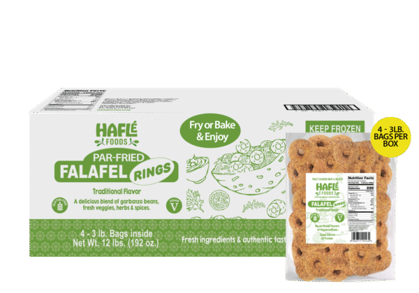 Par-Fried Falafel rings